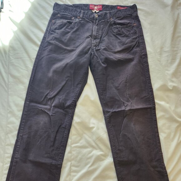 Mens Lucky Brand dark gray corduroys 36 waist - Picture 3 of 4